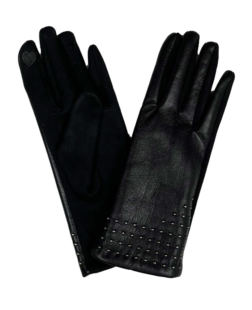 Leather Studded Glove